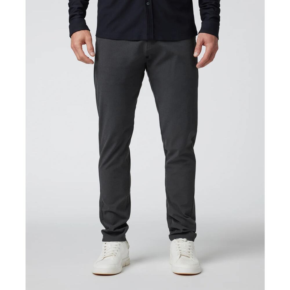 Vuori Men's Aim Pant Tailored Lightweight Stretch Gray 34 Travel Athletic Slim